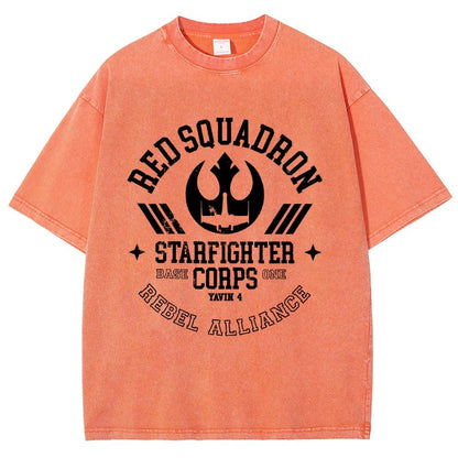 Red Star Squadron Base One Vintage Distressed T-shirt