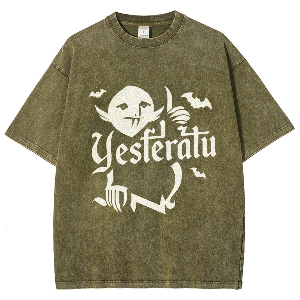Mysterious Creature Vintage Distressed T-shirt