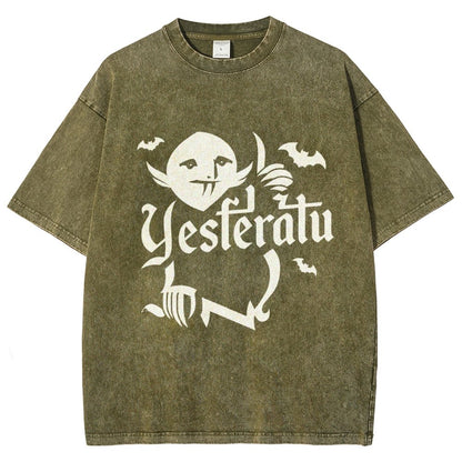 Mysterious Creature Vintage Distressed T-shirt