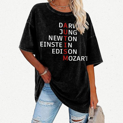 Autism and genius: different ways of thinking Vintage Distressed T-shirt