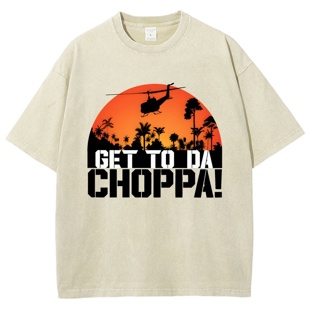 Get To The Chopper Vintage Distressed T-shirt