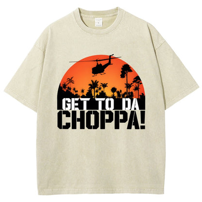 Get To The Chopper Vintage Distressed T-shirt
