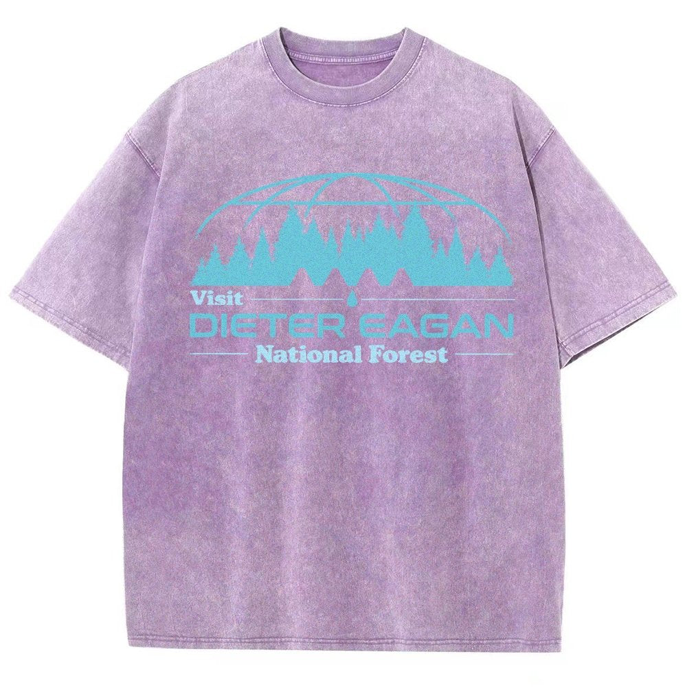 Visit Dieter Eagan National Forest Vintage Distressed T-shirt