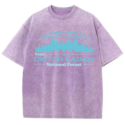 Visit Dieter Eagan National Forest Vintage Distressed T-shirt