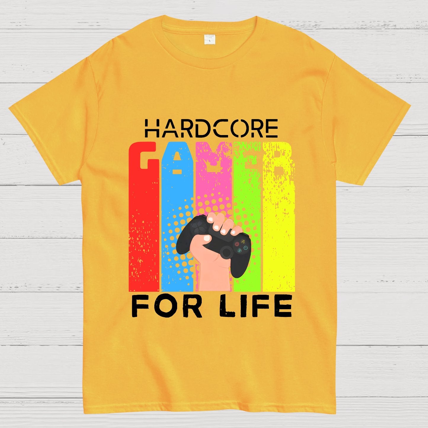 Hardcore Gamer for Life Geeky T-Shirt