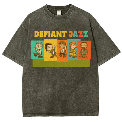 Defiant Jazz Vintage Distressed T-shirt