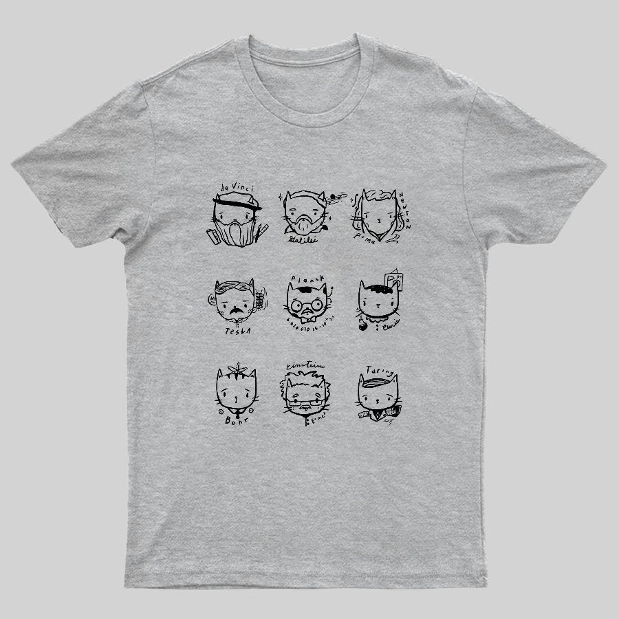 Mad Science Cats Geeky T-Shirt