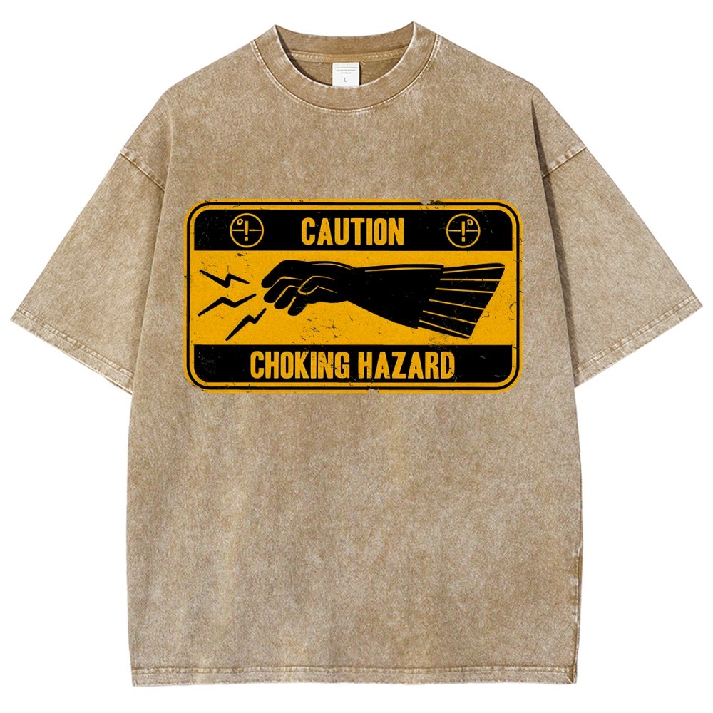 Choke Hazard Vintage Distressed T-shirt