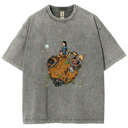 Le Okey Dokey Vintage Distressed T-shirt