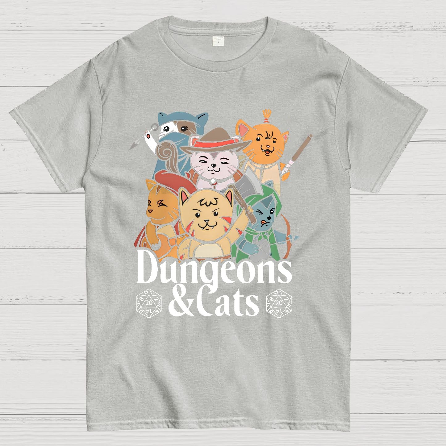Dungeons and Cats Geeky T-Shirt