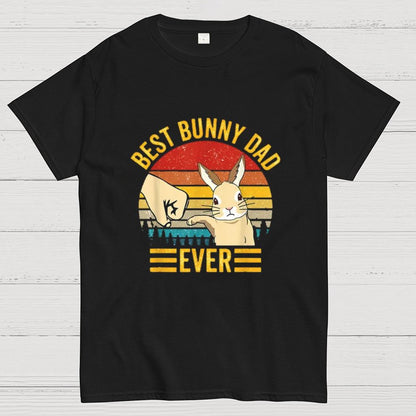 Best Bunny Dad Ever Geeky T-Shirt