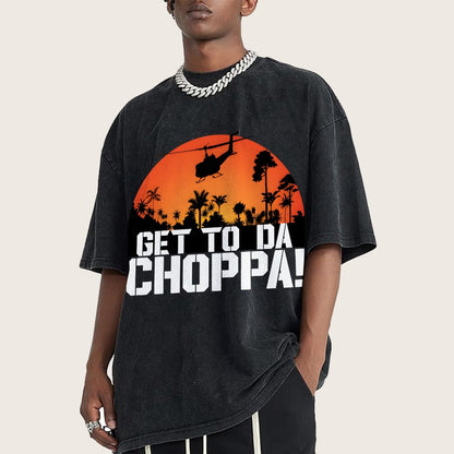 Get To The Chopper Vintage Distressed T-shirt