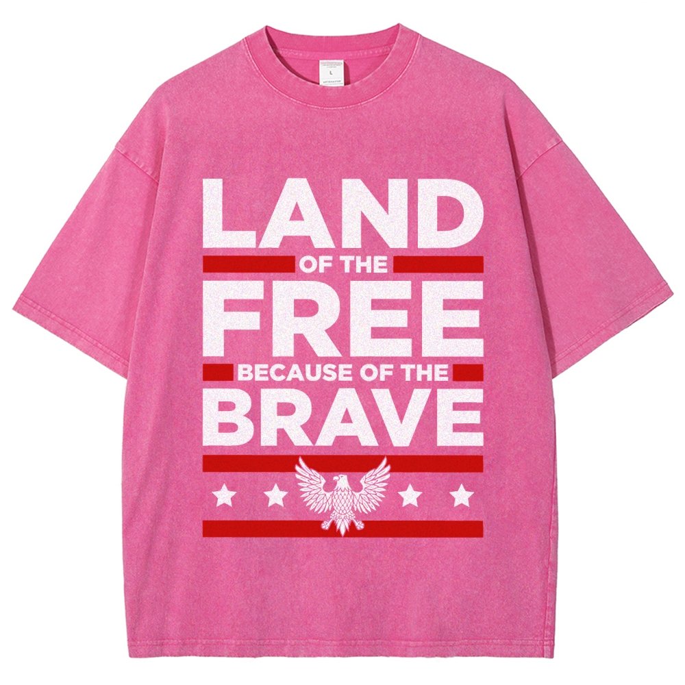 Because of the Brave Vintage Distressed T-shirt