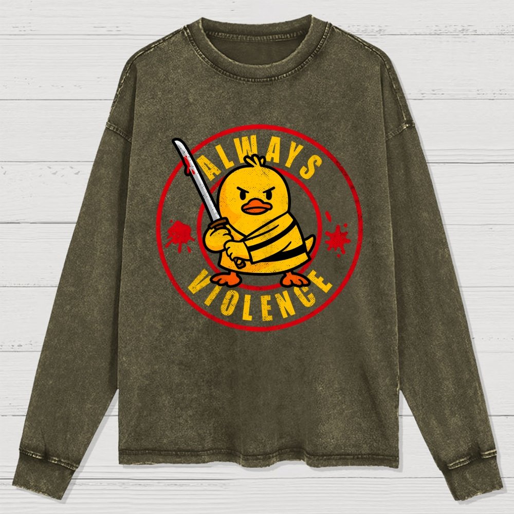 Always Violence Washed Long Sleeve Tee