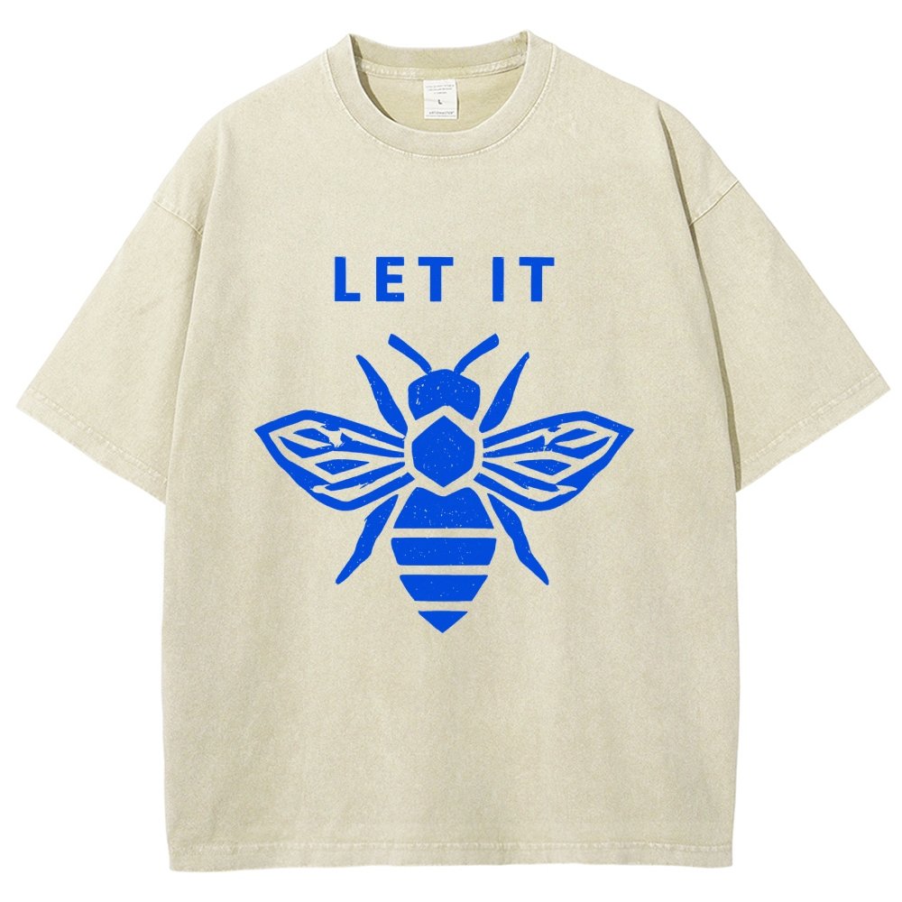 Let It Bee Vintage Distressed T-shirt