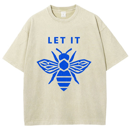 Let It Bee Vintage Distressed T-shirt