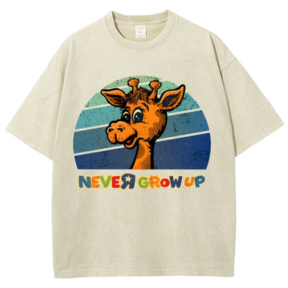 Never Grew Up Vintage Distressed T-shirt