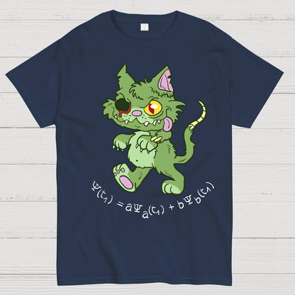Schrödinger's Zombie Cat Geek T-Shirt