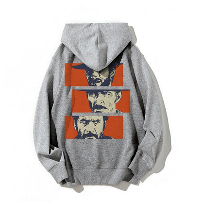 Buono Brutto Cattivo Printed Back Unisex Cotton Hoodie