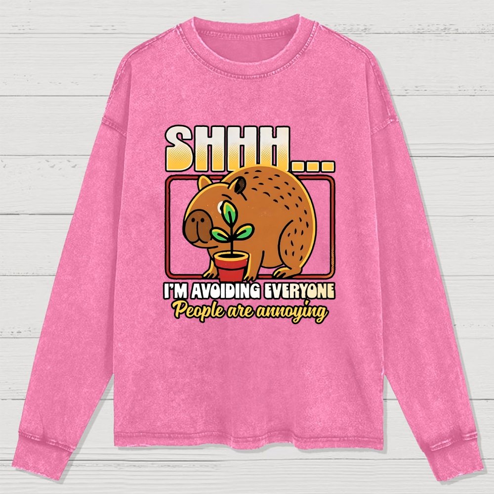 People are Annoying Washed Long Sleeve Tee