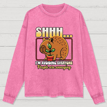 People are Annoying Washed Long Sleeve Tee