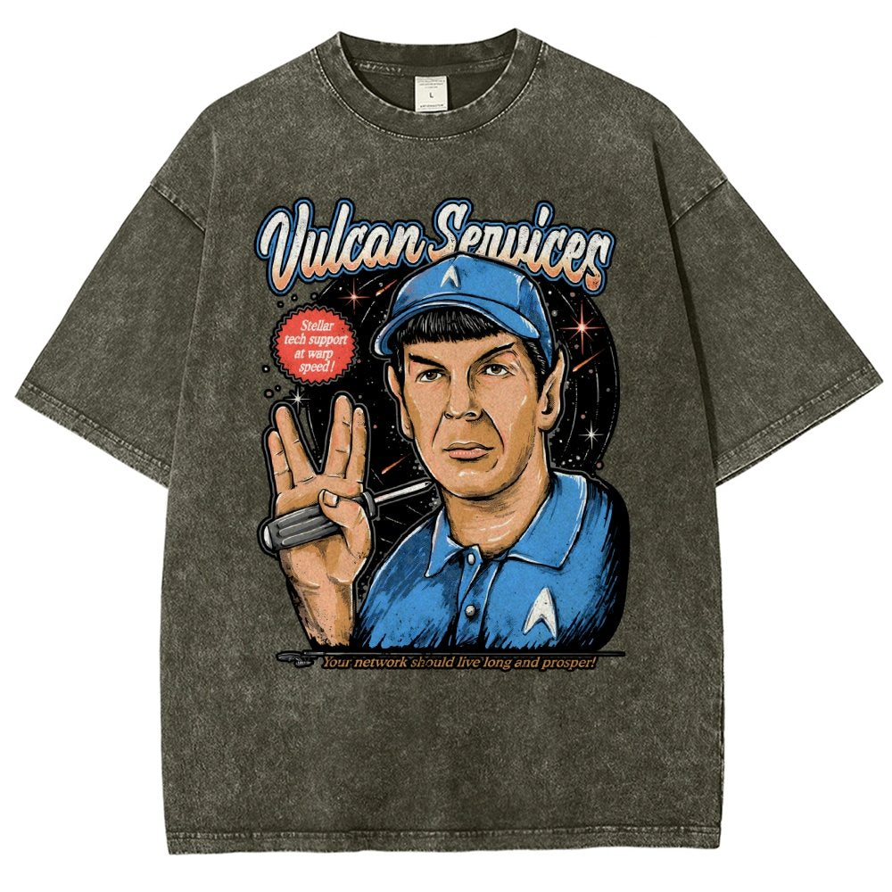 Cosmic services Vintage Distressed T-shirt