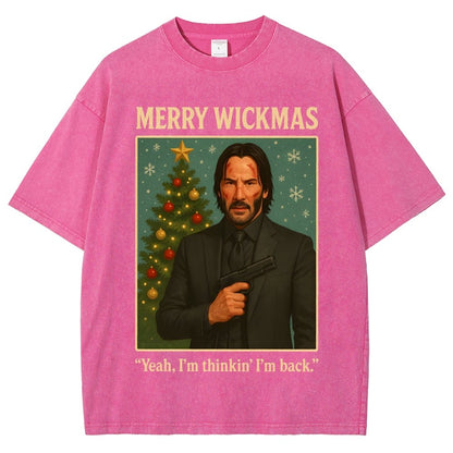 Merry Christmas Yeah, I'm Thinkin' I'm Back!  Vintage Distressed T-shirt