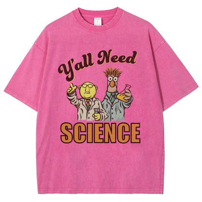 Y'all Need Science Vintage Distressed T-shirt
