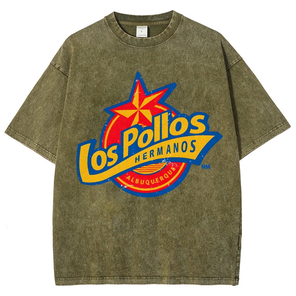 Los Pollos Hermoso Vintage Distressed T-shirt