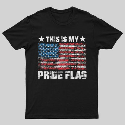 Men's Patriotic Shirt This Is My Pride Flag Geeky T-Shirt