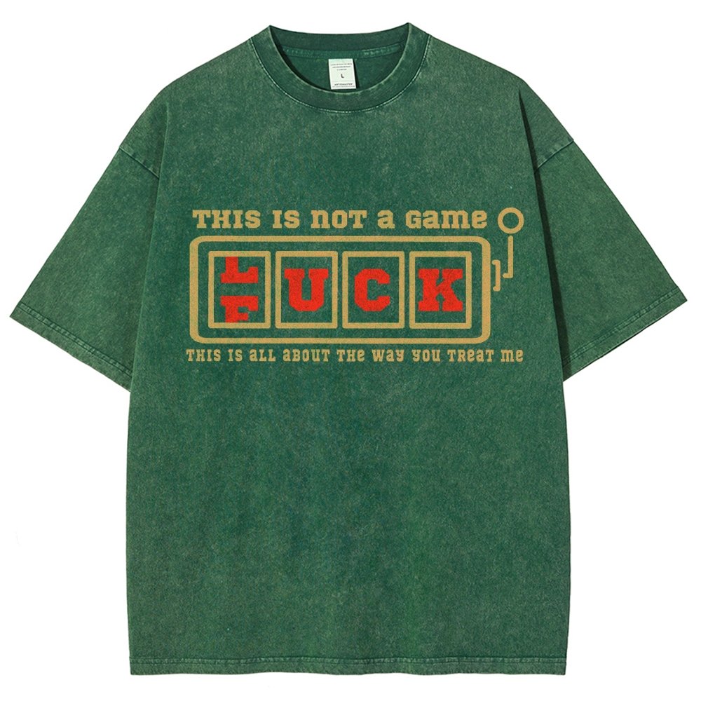 THIS IS NOT a Game — F(L)UCK Vintage Distressed T-shirt