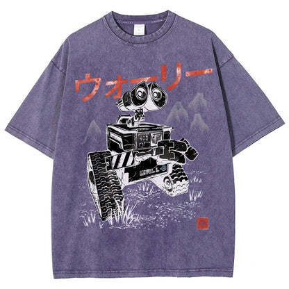 EcoBot Sumi-E Vintage Distressed T-shirt