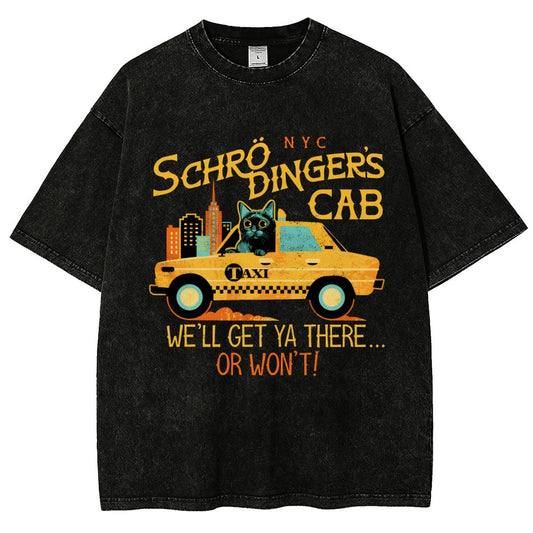 Schrodinger's Cab Vintage Distressed T-shirt
