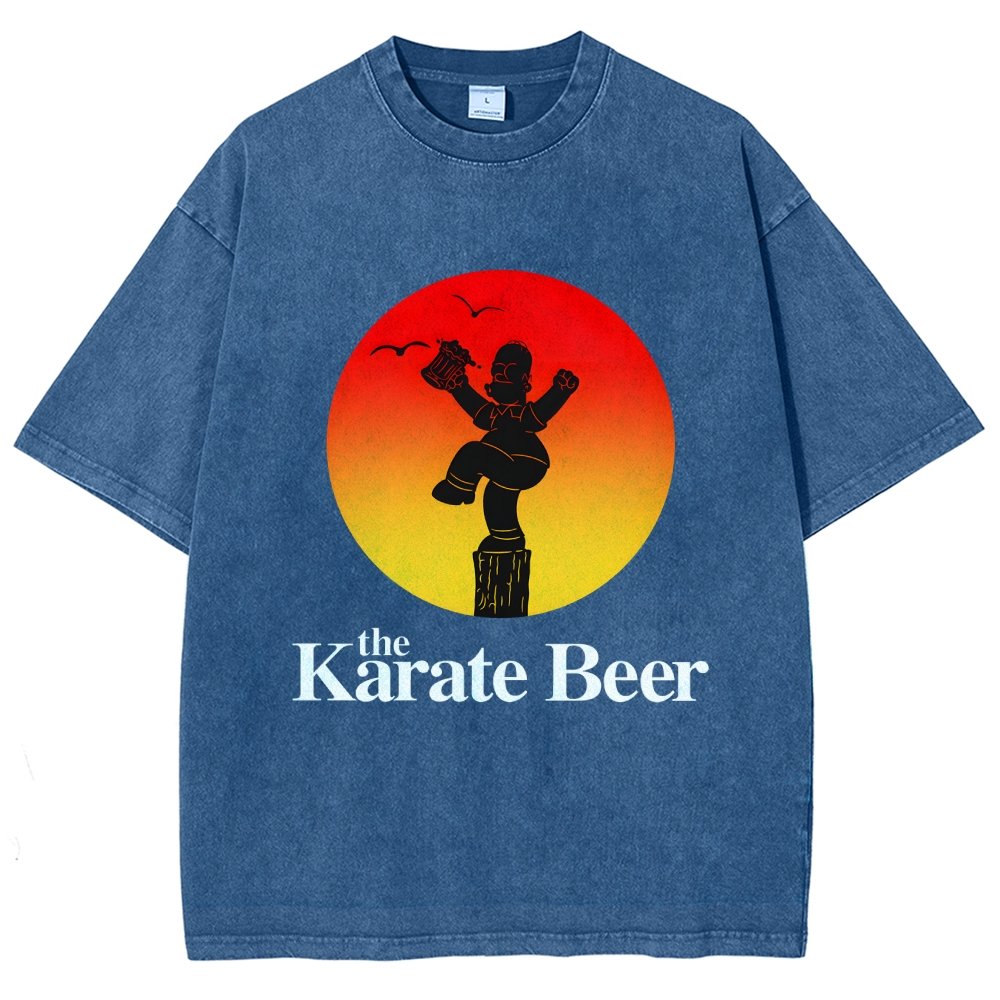 The Karate Beer Vintage Distressed T-shirt