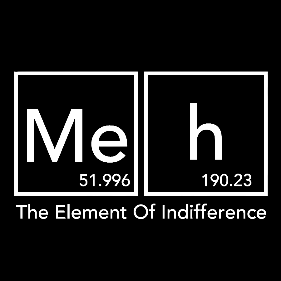 The Element Of Indifference Funny Periodic Tab Geek T-Shirt