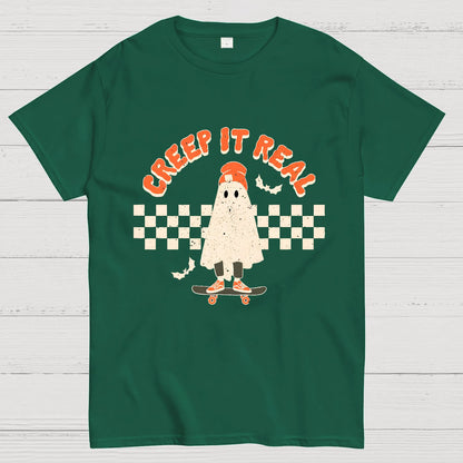 Creep it Real Vintage Ghost Halloween Geeky T-Shirt