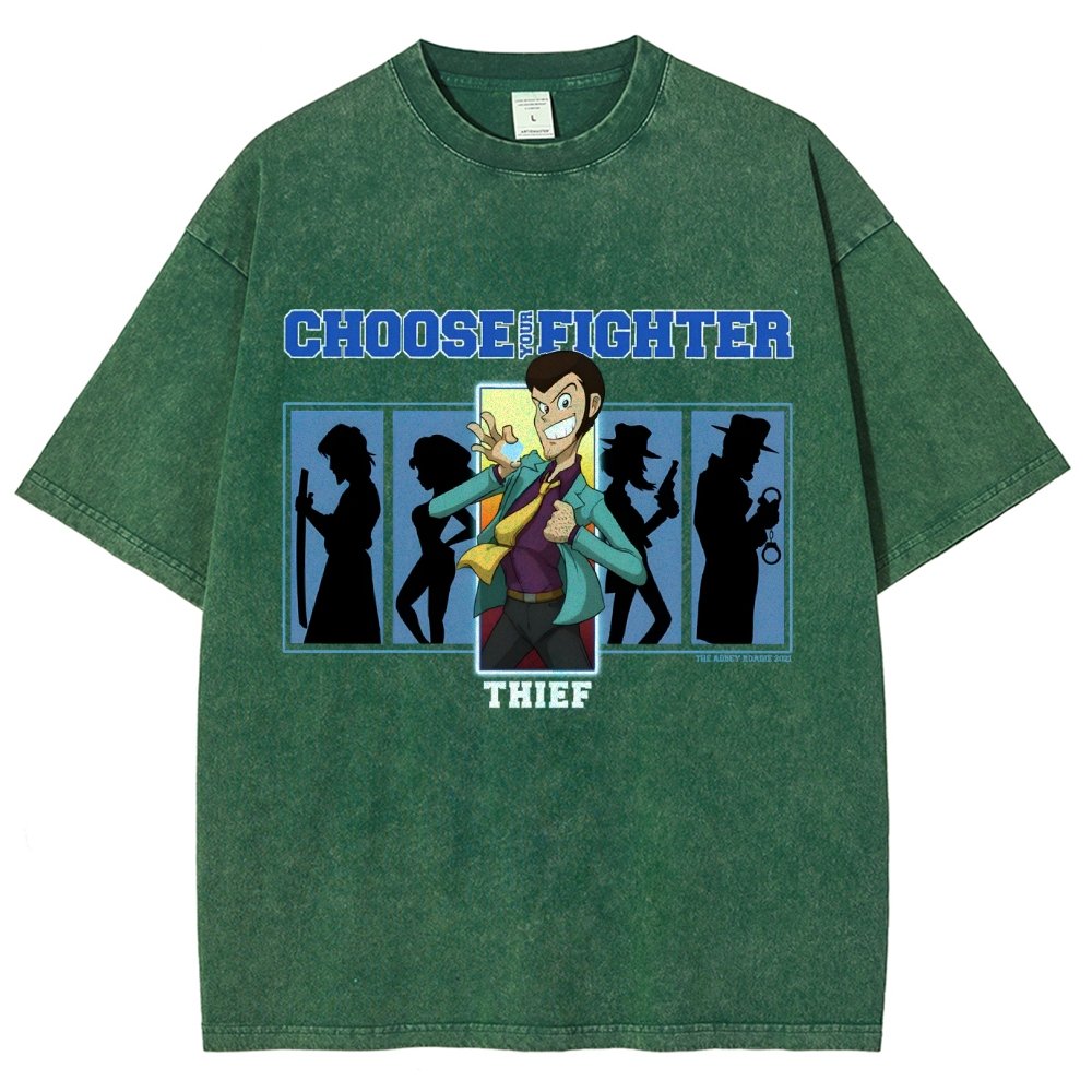 Choose Your Fighter Thief Vintage Distressed T-shirt
