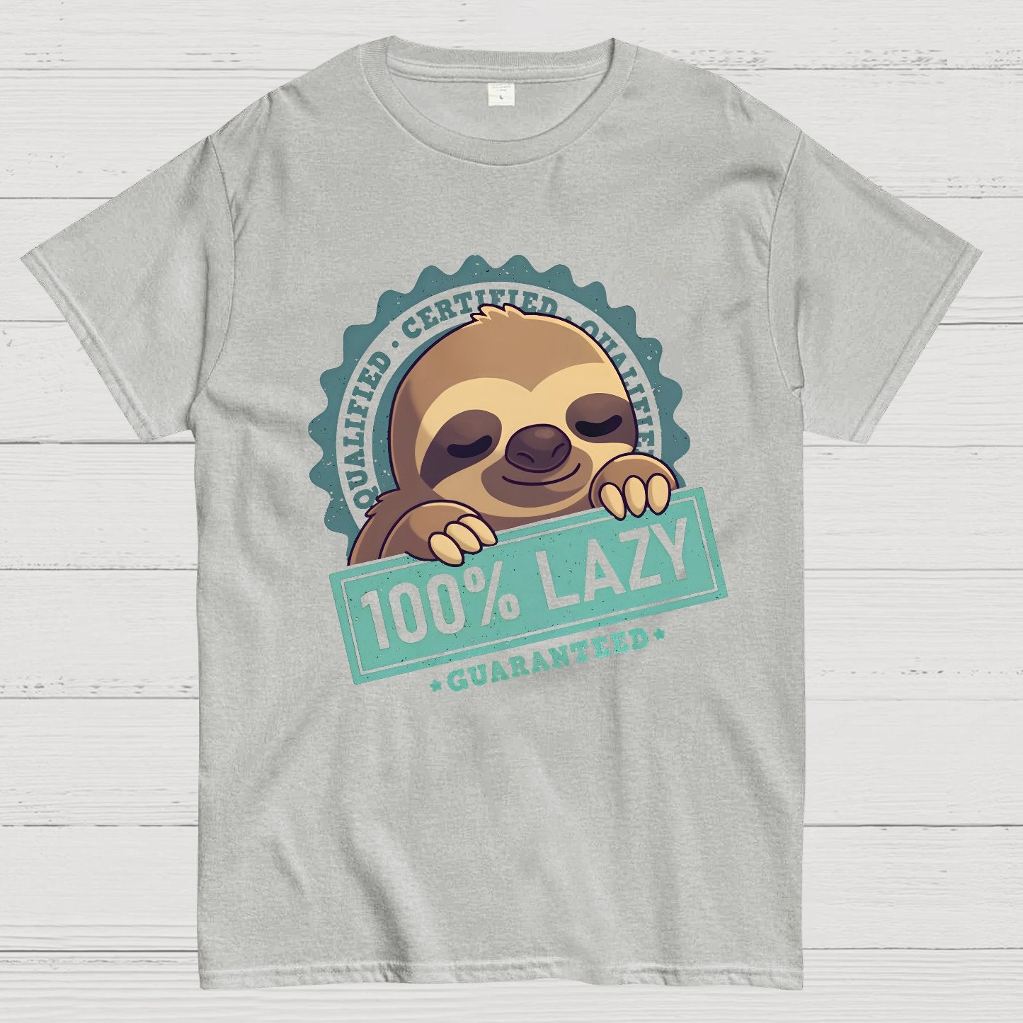 100% Lazy Sloth Geek T-Shirt