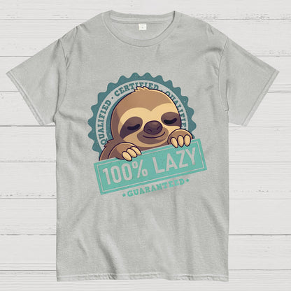 100% Lazy Sloth Geek T-Shirt