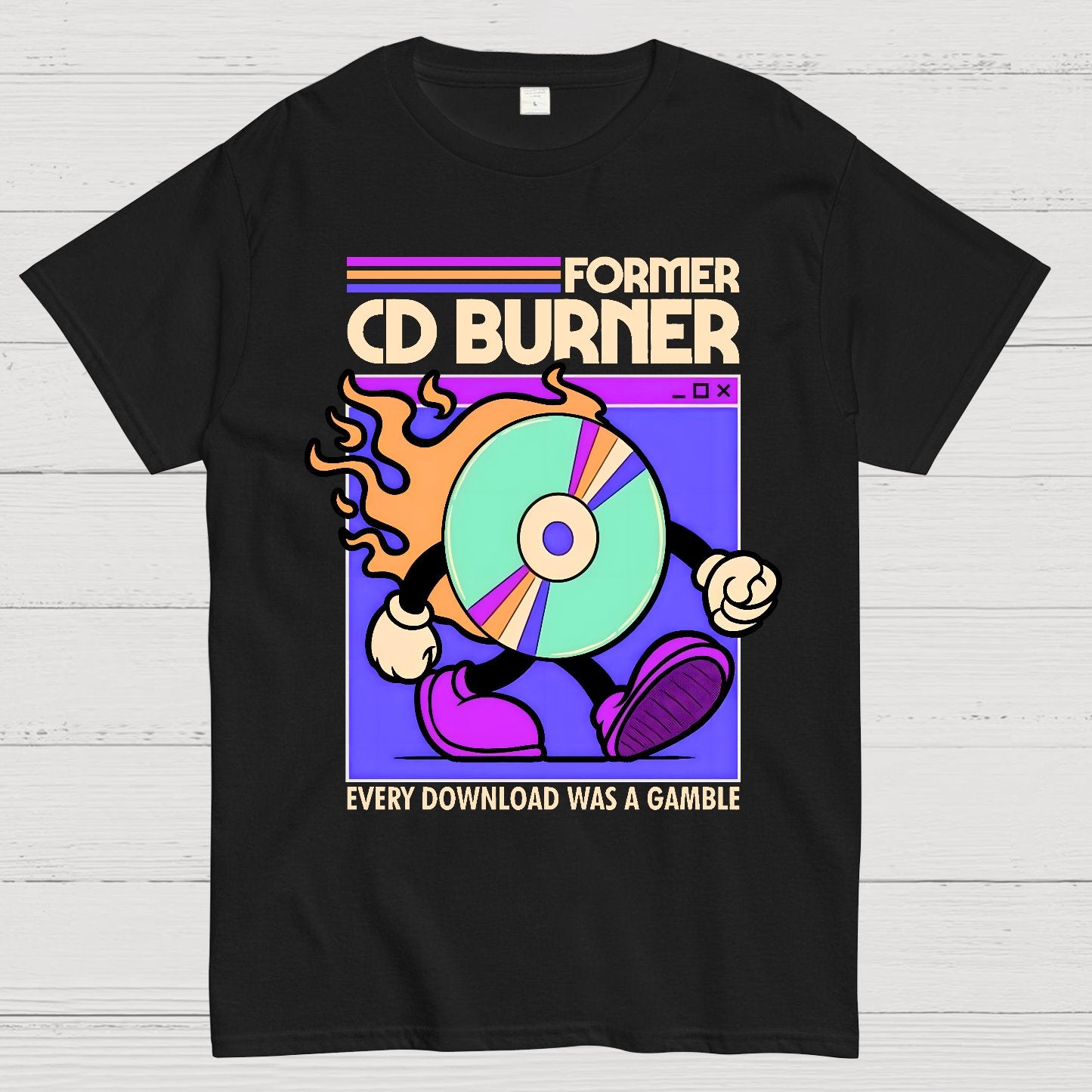 Former Cd Burner Geek T-Shirt