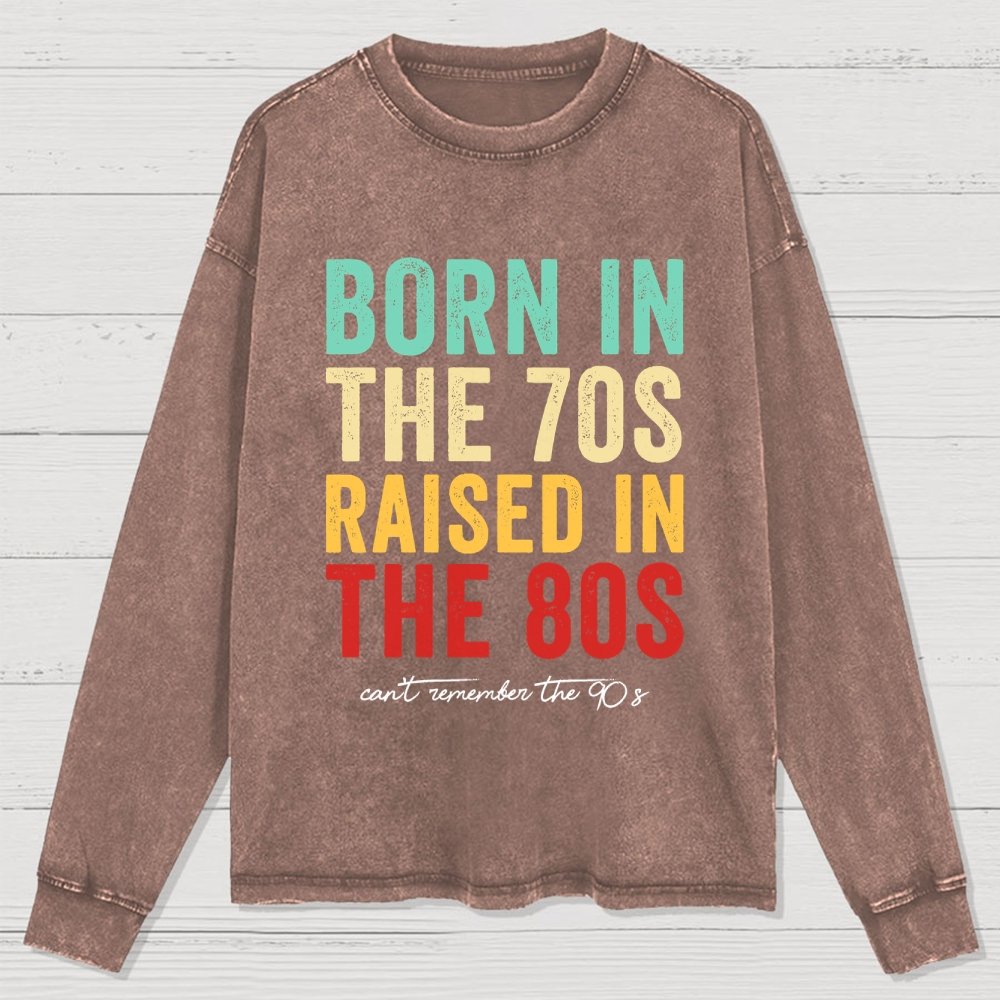 Raised in the 80s Washed Long Sleeve Tee