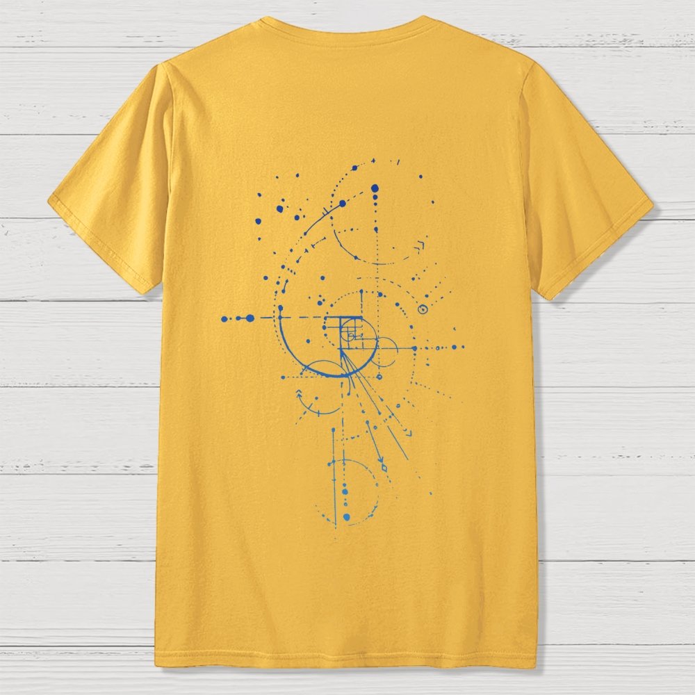 Fibonacci Nerdy  Back Printing Geek T-Shirt