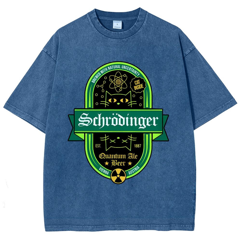 Schrödinger's Cat Inside Vintage Distressed T-shirt