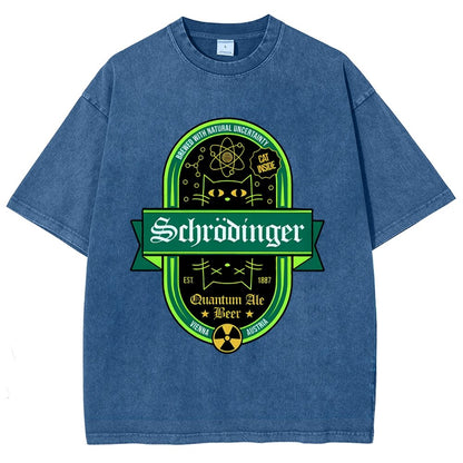 Schrödinger's Cat Inside Vintage Distressed T-shirt