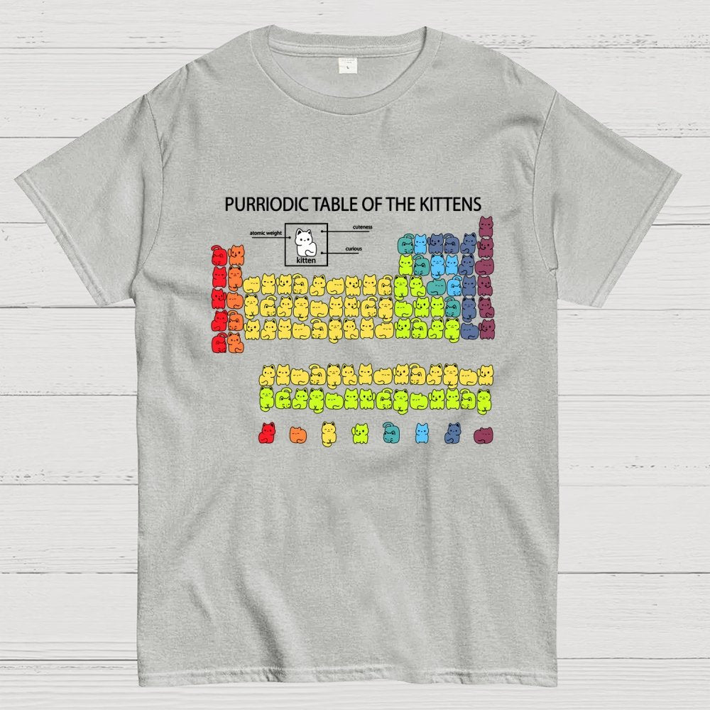 Purriodic Table of the Kittens Geek T-Shirt