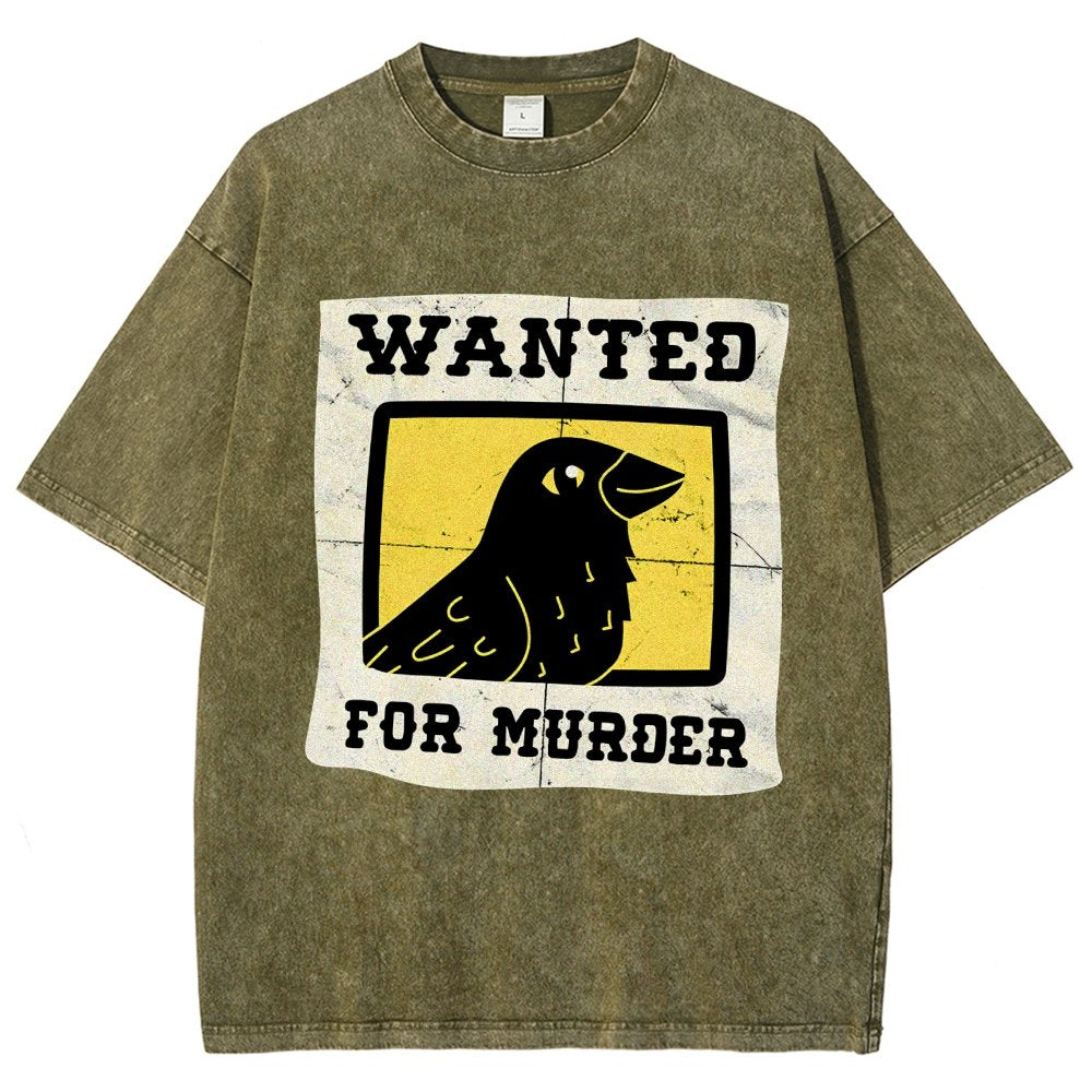 Crows Wanted Vintage Distressed T-shirt