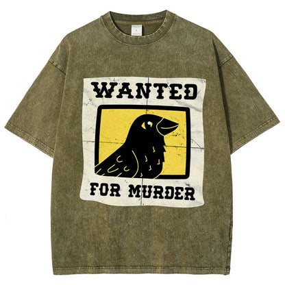 Crows Wanted Vintage Distressed T-shirt
