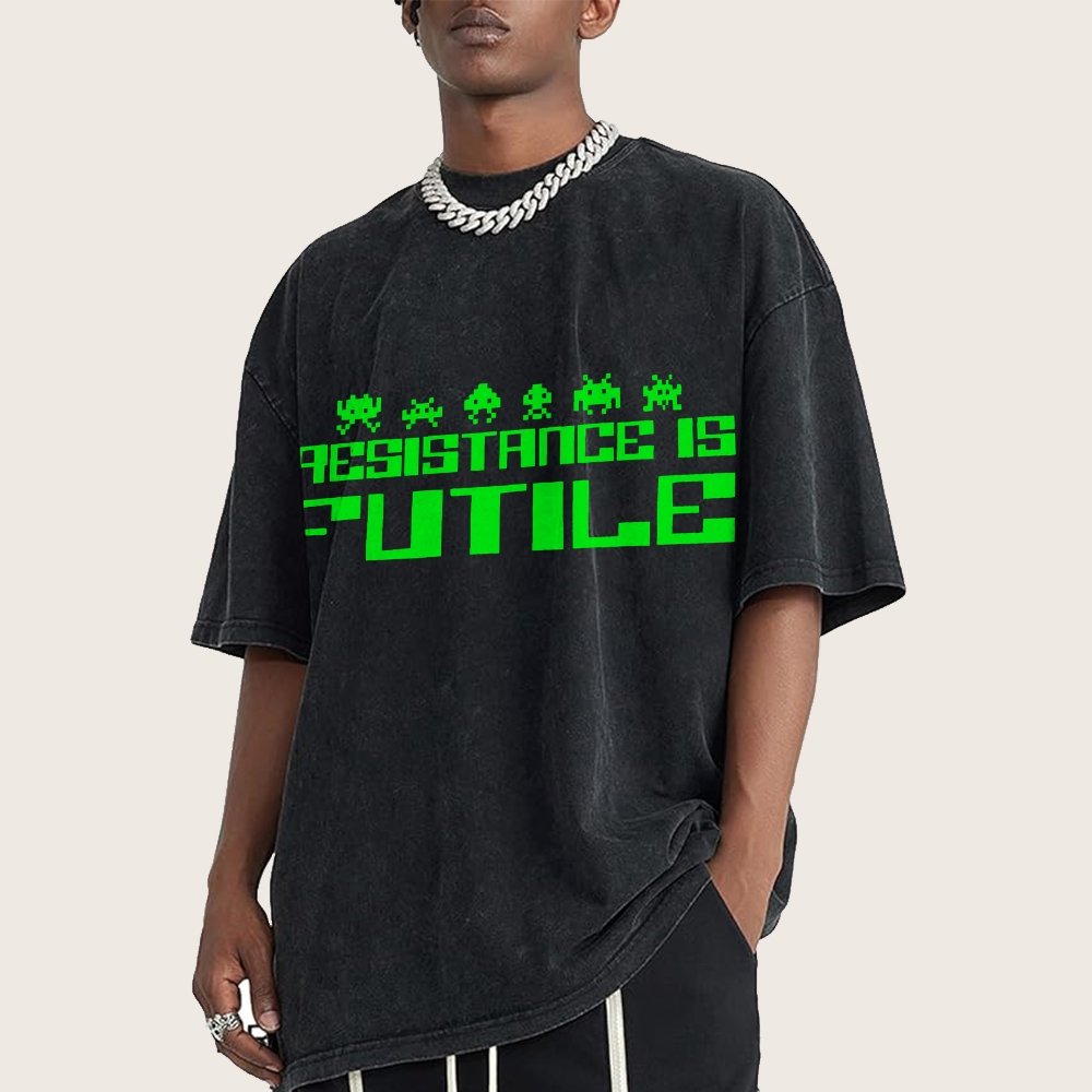 Resistance is Futile Vintage Distressed T-shirt