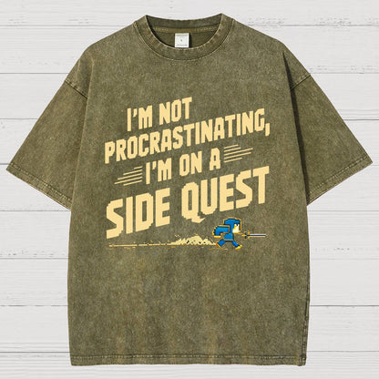 I'm Not Procrastinating, I'm on a Side Quest Vintage Distressed T-shirt