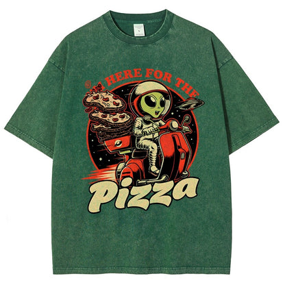 Space Pizza Delivery Vintage Distressed T-shirt